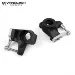 Vanquish Black Aluminium SCX10 II Steering Hub Set