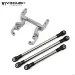 Vanquish Silver Aluminium SCX10 II Currie F9 Servo Mount Kit