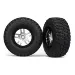 Traxxas 2.2/3.0" BFGoodrich Mud Terrain T/A KM2 Tyres on Satin Chrome/Black Rims - Glued Wheels 2Pcs