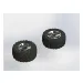 ARRMA 3.8" DBoots RAGNAROK Tyres on Black Chrome Rims - Glued Wheels 2Pcs
