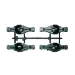 Tamiya Matte Black Plastic Differential Case Set