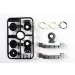 Tamiya Gunmetal Aluminium Duel Servo Mount & Hi-Torque Servo Saver Horn Set