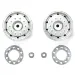 Tamiya 1/14 1.7" Truck Metal Plated Matte Silver Rims 2Pcs