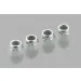 Tamiya 4mm Silver Steel Nyloc Nuts 4Pcs