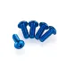 Tamiya 3x8mm Blue Fine Thread Button Head Screws 5Pcs