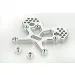 Rovan Silver Aluminium Front Shock Tower V2 Set
