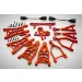 Rovan Baja Red Aluminium Extended (+25mm) Complete Upgrade Kit