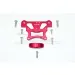 GPM Red Aluminium ARRMA Kraton, Talion & Typhon Front Top Brace