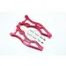 GPM Red Aluminium ARRMA Kraton, Talion & Outcast Front Lower Suspension Arms 2Pcs