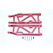 GPM Red Aluminium ARRMA Kraton, Talion & Outcast Rear Lower Suspension Arms 2Pcs
