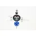 GPM Hardened Steel 56T 32dp/0.8Mod Spur Gear & 16T Pinion w/ Blue Aluminium Slipper Adapter