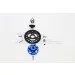 GPM Hardened Steel 56T 32dp/0.8Mod Spur Gear & 20T Pinion w/ Blue Aluminium Slipper Adapter