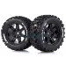 Louise 4.7/5.5" X-Uphill MFT Tyres on Black Spoke Rims - Beadlocked Wheels 2Pcs