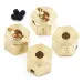 Yeah Racing High Mass Brass 12mm (9mm Off-Set) Hexes 4Pcs