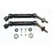 GPM Steel & Black Aluminium Traxxas Slash/Stampede 4x4 Rear Universal Drive Shafts 2Pcs w/ 12mm Hexs