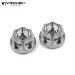 Vanquish Silver Aluminium SLW 475 Wheel Hex Hub 2Pcs