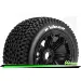 Louise 4.7/5.5" Baja 5B Rear B-Viper Tyres on Black Spoke Rims - Beadlocked Wheels 2Pcs