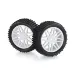HSP 2.3" Front Buggy Tyres on White Rims - Wheels 2Pcs
