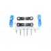 GPM Blue Aluminium E-Revo VXL 2.0 25T Servo Horn & Steering Linkages 2Pcs