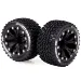 Louise 2.8" ST-Hummer Tyres on (1/2 Offset) Black Rims - Glued Wheels 2Pcs