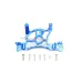 GPM Blue Aluminium Rustler 4x4 Motor Mount
