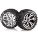Louise 2.8" ST-Hummer Tyres on (1/2 Offset) Chrome Rims - Glued Wheels 2Pcs