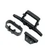 Traxxas Rustler 4x4 Rear Bumper/Bumper Mount (Black)