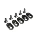 Losi 5IVE-T 2.0 Black Engine Mount Inserts & Screws (21.5T) 5pcs