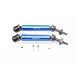 GPM Blue Steel Traxxas Rustler 4x4 Rear Universal Drive Shafts 2Pcs w/ 12mm Hexes