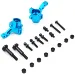 Yeah Racing Blue Aluminium Tamiya TT-02 RWD Steering Hub Set