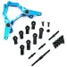 Yeah Racing Blue Aluminium Tamiya TT-02 RWD Steering Rack w/ Bearings