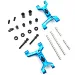 Yeah Racing Blue Aluminium Tamiya TT-02 RWD Adjustable Rear Lower Suspension Arms 2Pcs