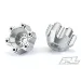 Pro-Line Silver Aluminium 6x30mm to 12mm Wide Hex Adapters 2Pcs