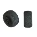 ARRMA 3.8" KRATON 4S DBoots Minokawa LP Tyres on Black Rims - Glued Wheels 2Pcs