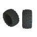 ARRMA 3.8" OUTCAST DBoots Back-Flip LP Tyres on Black Rims - Glued Wheels 2Pcs