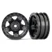 Traxxas TRX-4 Sport 1.9" Black Rims 2Pcs