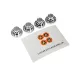 Traxxas TRX-4 Chrome Wheel Centre Caps 4Pcs