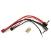 Yeah Racing 2S 7.4v LiPo Battery Charging Lead w/ Deans Plug & 4mm, 5mm Angled Bullet Plugs