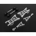 Rovan Silver Aluminum (+25mm) Rear Suspension Arm and Drive Shaft Upgrade Kit