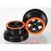 Traxxas 2.2/3.0" Black/Orange Rims 2Pcs