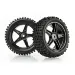 HSP 2.3" Front Buggy Tyres on Black Rims - Wheels 2Pcs