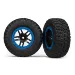 Traxxas 2.2/3.0" BFGoodrich Mud Terrain T/A KM2 Tyres on Black/Blue Split-Spoke Rims - Glued Wheels 2Pcs