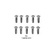 Tamiya 3x10mm Coarse Thread Countersunk Head Screws 10Pcs