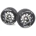 Louise 3.3" ST-Rocket MFT Tyres on Black Chrome Rims - Beadlocked Wheels 2Pcs