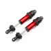Traxxas Red Aluminium GT-Maxx Shocks Assembled w/o Springs 2Pcs