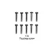 Tamiya 2x8mm Coarse Thread Button Head Screws 10Pcs