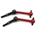 Yeah Racing Red Aluminium & Steel Tamiya TT-01 & TT-01E Universal Drive Shaft Set 2Pcs