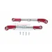 GPM Red Aluminium & Stainless Steel ARRMA Kraton, Talion & Outcast Adjustable Front Steering Turnbuckles 2Pcs