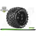 Louise 3.8" MT-Uphill MFT Tyres on (1/2 Offset) Black Rims - Glued Wheels 2Pcs