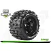 Louise 3.8" MT-Pioneer MFT Tyres on (1/2 Offset) Black Rims - Glued Wheels 2Pcs